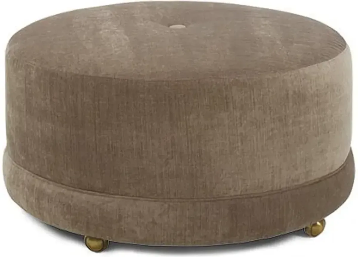 Craftmaster® Customizable New Traditions Cocktail Ottoman with Caster Feet