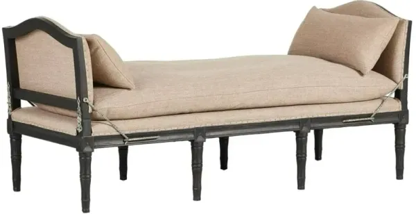 Four Hands Allison Alcala Fawn/Black Wash Chaise