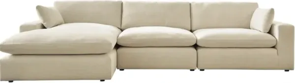 Benchcraft® Elyza 3-Piece Linen Left-Arm Facing Sectional with Chaise