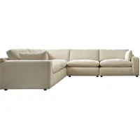 Benchcraft® Elyza 5-Piece Linen Sectional