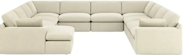 Benchcraft® Elyza 10-Piece Linen U-Shape Sectional and Chaise