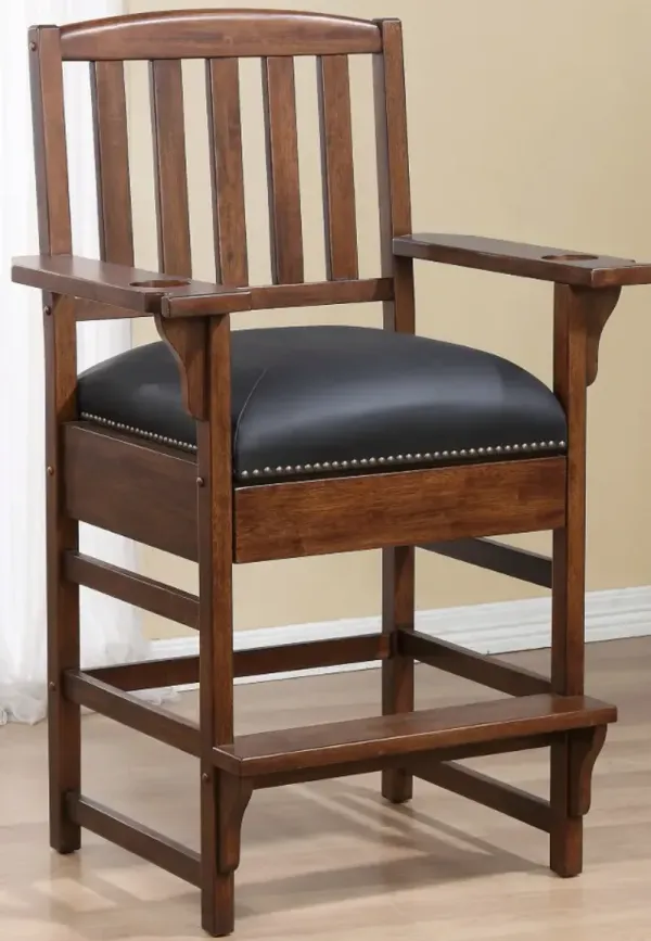 American Heritage Billiards Brown King Chair in Sable