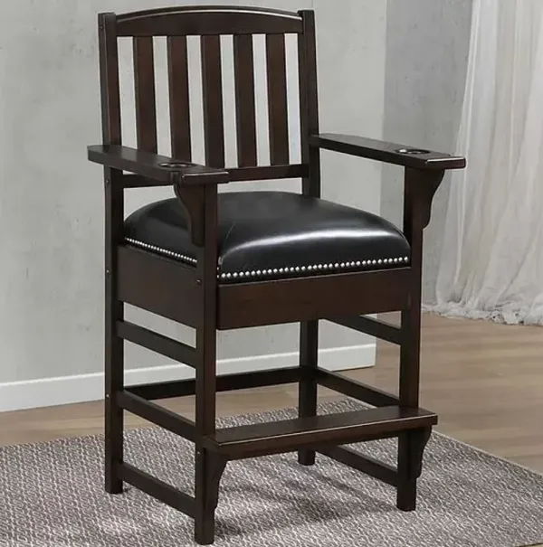 American Heritage Billards Brown King Chair in Sierra