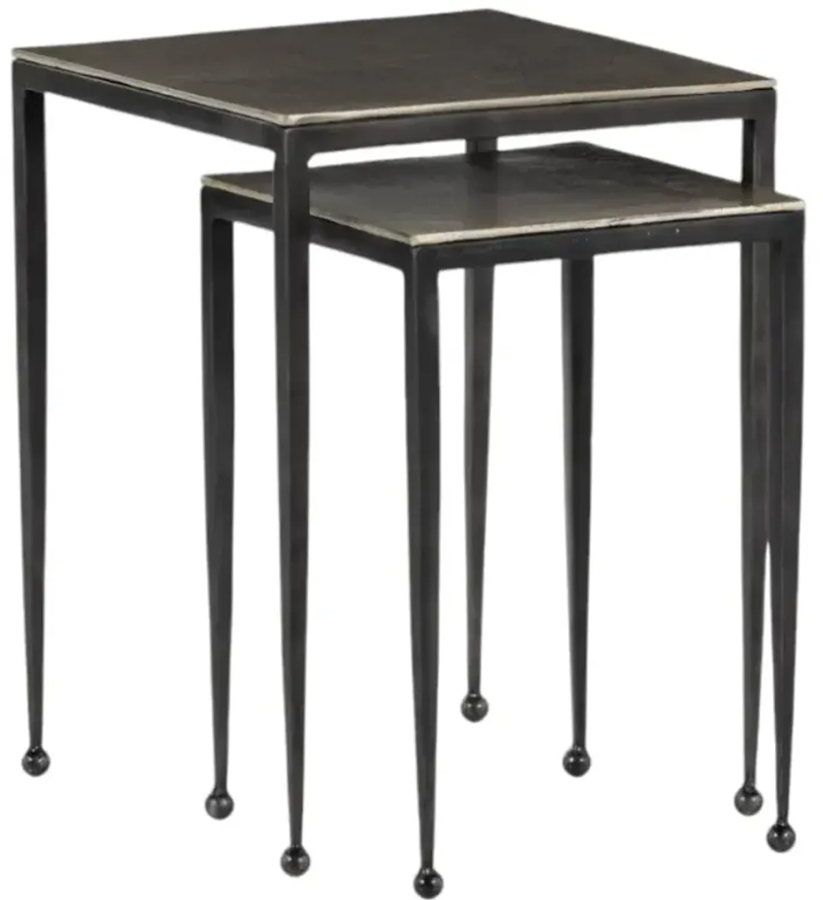 Four Hands Dalton 2-Piece Antique Nickel Nesting Table Set