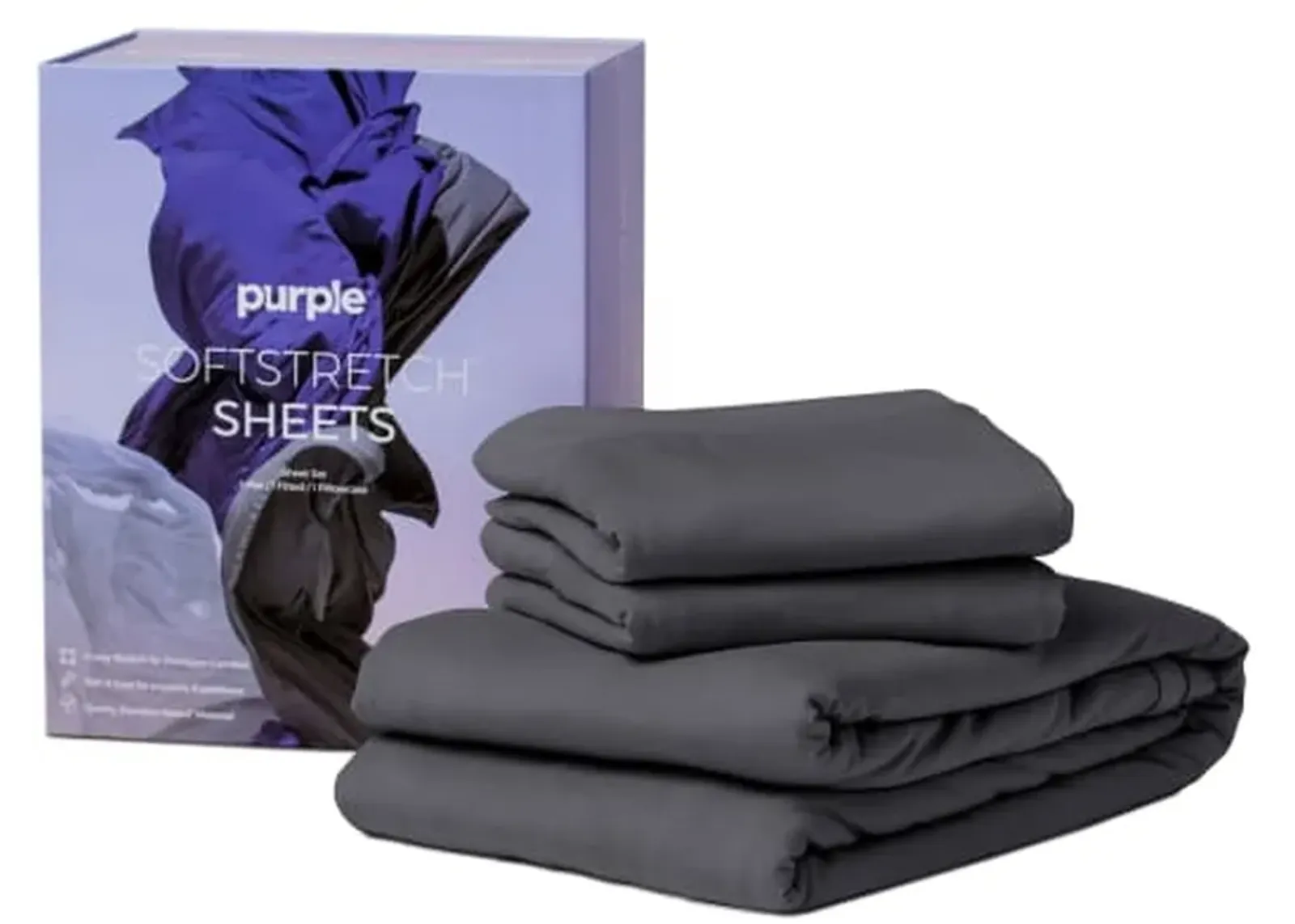 Purple® SoftStretch® Stormy Grey Twin XL Sheet Set