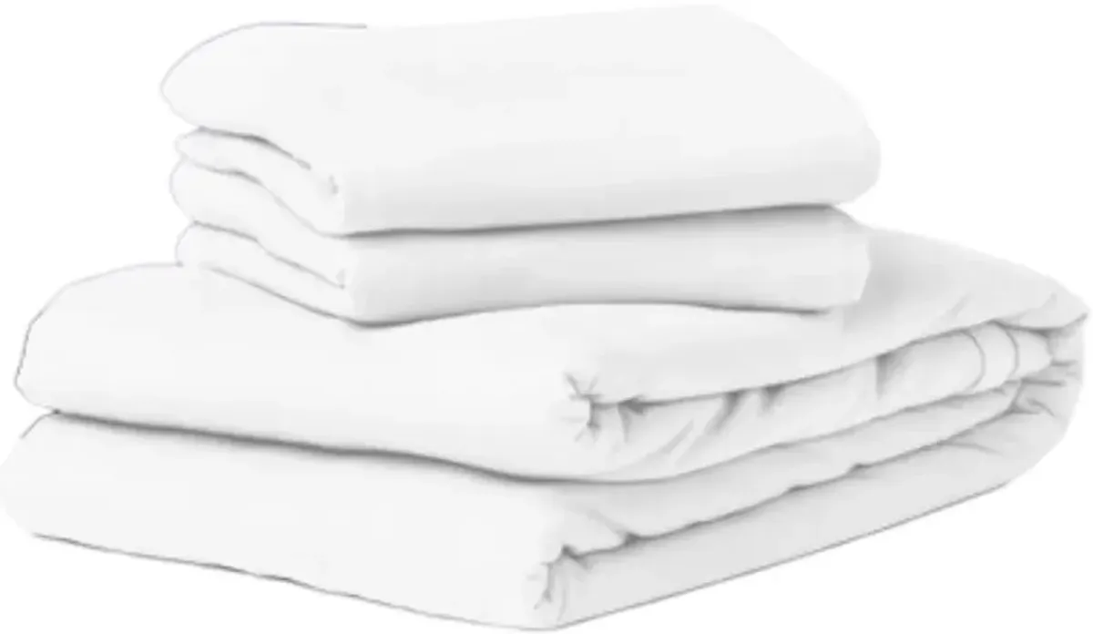 Purple® SoftStretch® 5-Piece True White Rayon Split King Deep Pocket Sheet Set