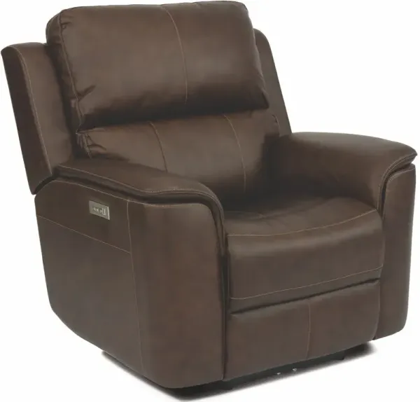 Flexsteel® Henry Brown Power Recliner