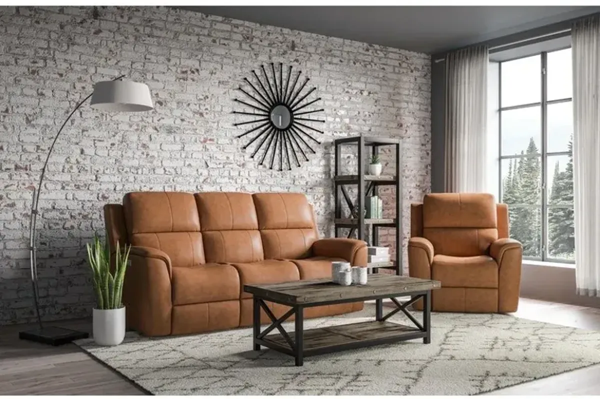 Flexsteel® Henry Brown Power Reclining Sofa