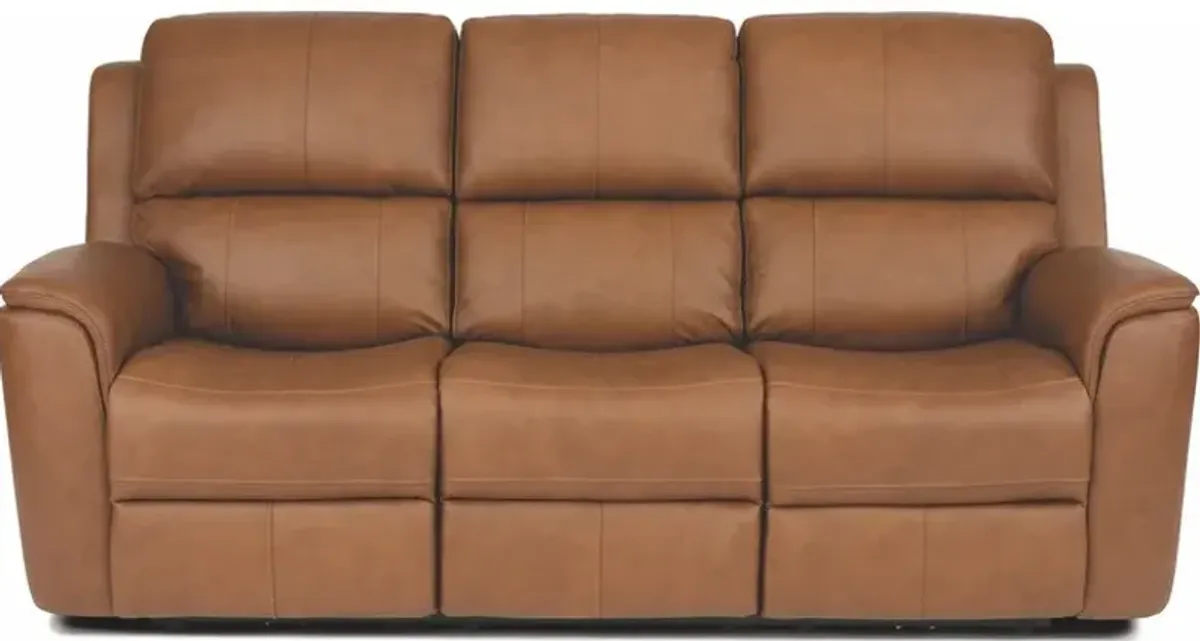 Flexsteel® Henry Brown Power Reclining Sofa