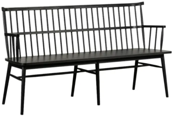Four Hands Aspen Black Large Bench