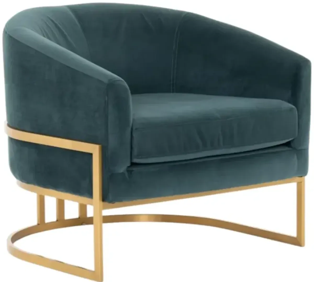 Four Hands Corbin Bella Jasper/Satin Brass Chair
