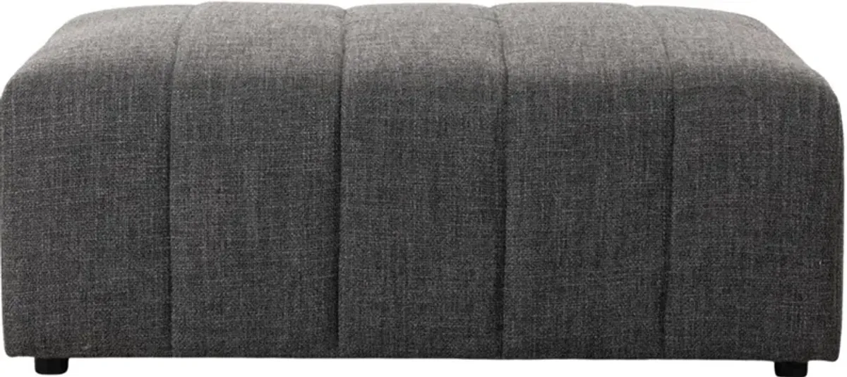 Four Hands Langham Saxon Charcoal Ottoman