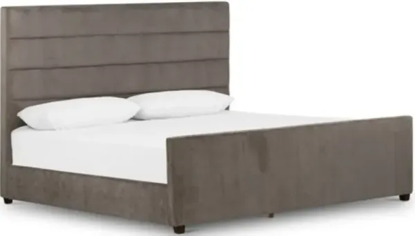 Four Hands Daphne Sage Worn Velvet King Bed