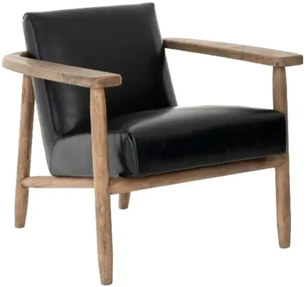 Four Hands Arnett Dakota Black Accent Chair