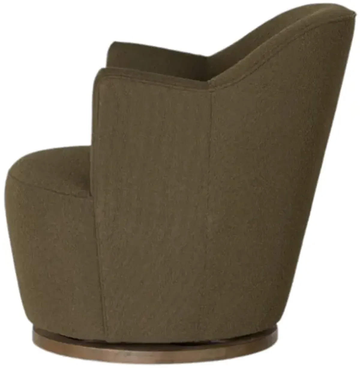 Four Hands Aurora Boucle Olive Swivel Chair