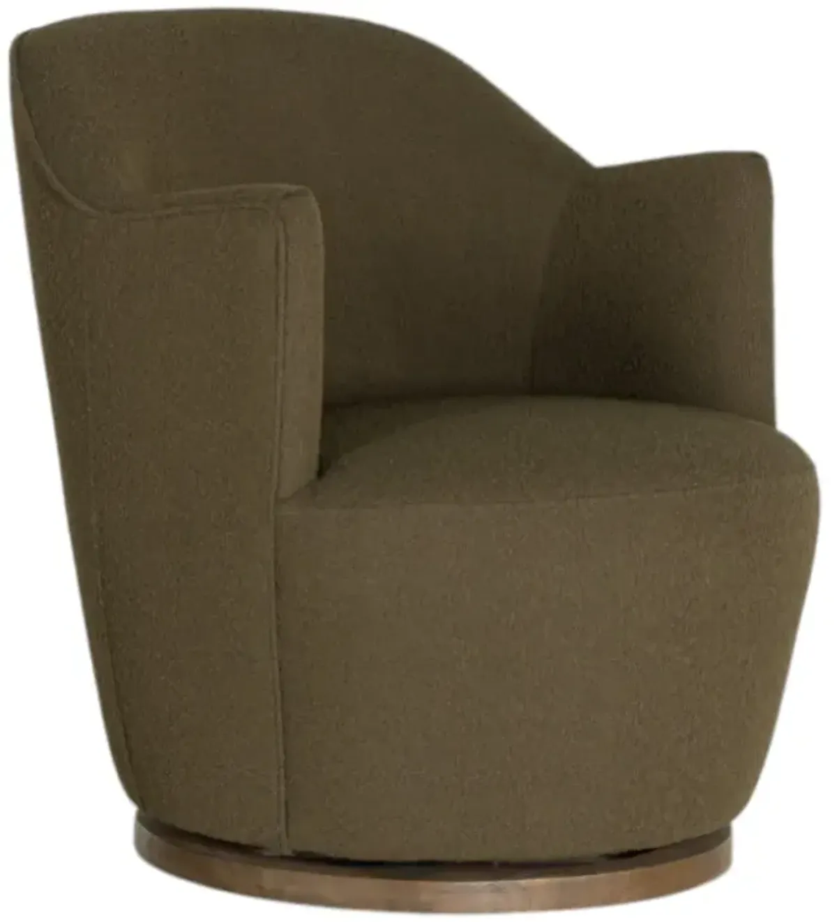 Four Hands Aurora Boucle Olive Swivel Chair