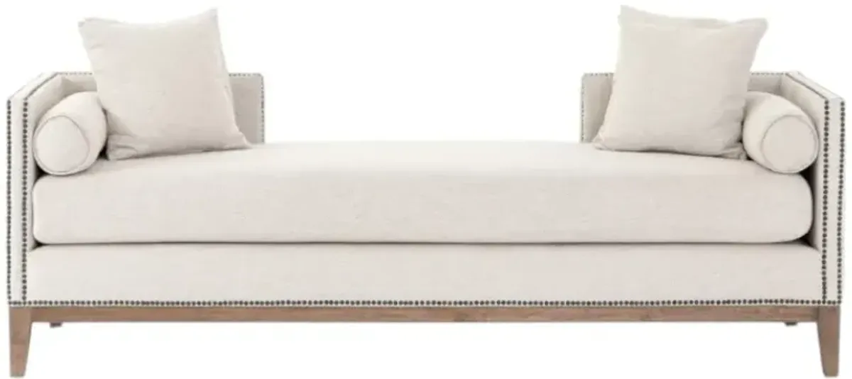Four Hands Mercury Noble Platinum Double Chaise