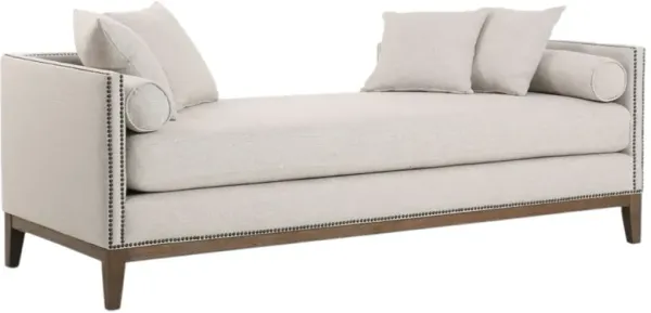 Four Hands Mercury Noble Platinum Double Chaise