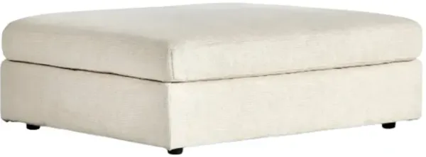 Four Hands Bloor Clairmont Ivory Ottoman
