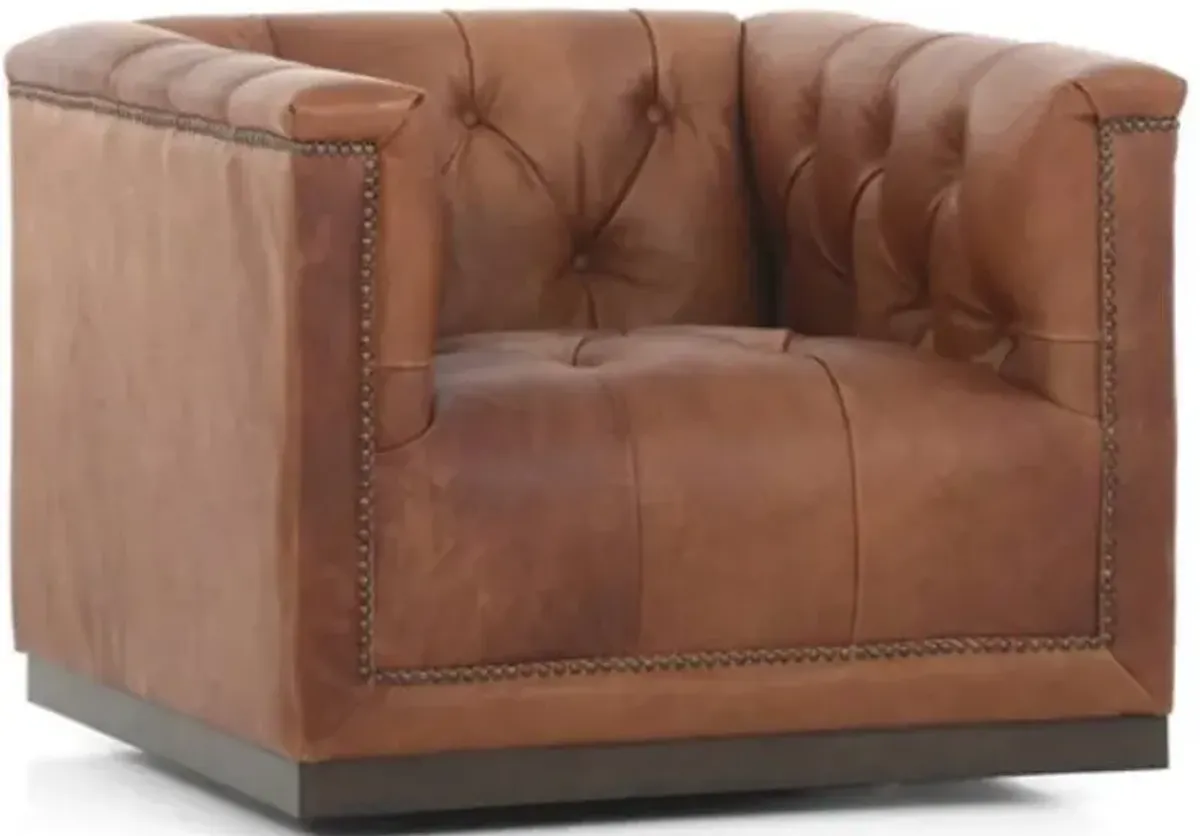 Four Hands Maxx Heirloom Sienna Swivel Chair