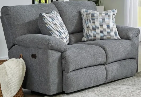 iAmerica Childers Stonewash Manual Reclining Loveseat