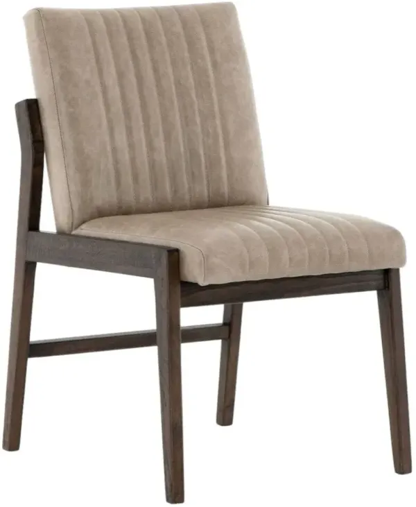 Four Hands Alice Rich Brown/Sonoma Grey Leather Dining Chair