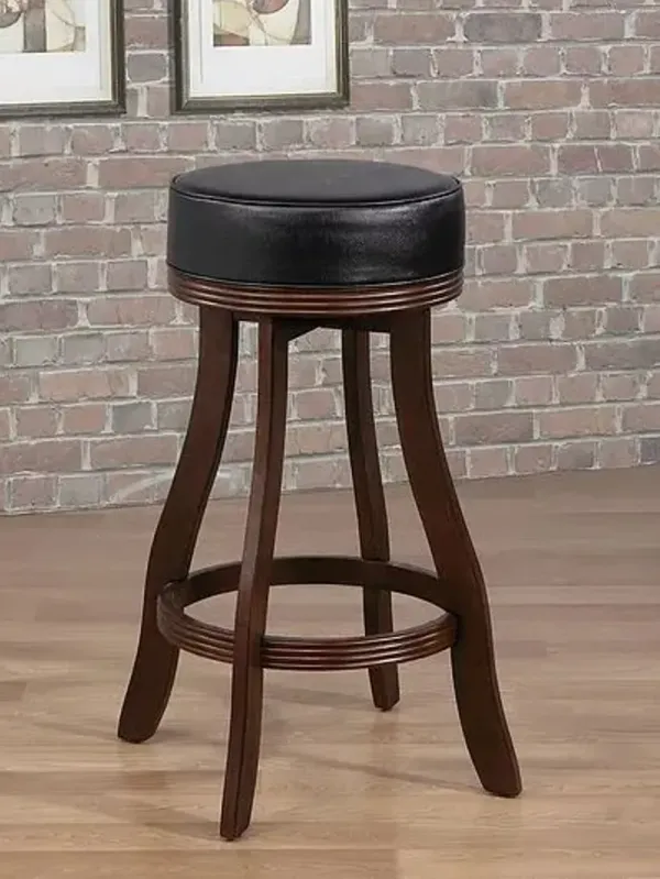 American Heritage Billiards Black Vinyl Designer Stool in Sierra