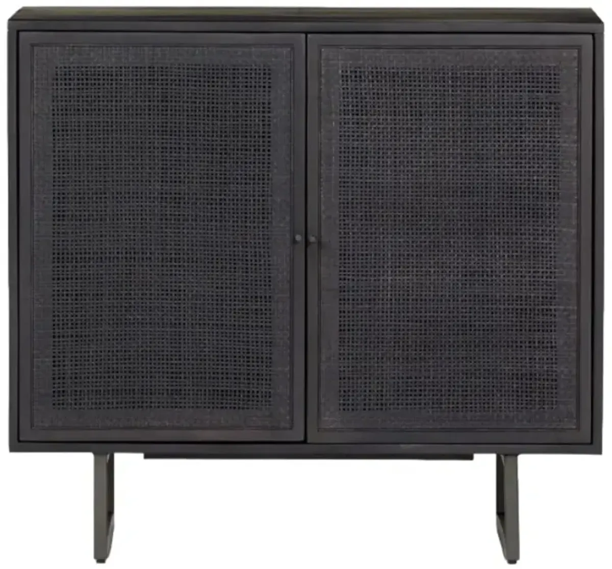 Four Hands Carmel Black Wash Small Cabinet