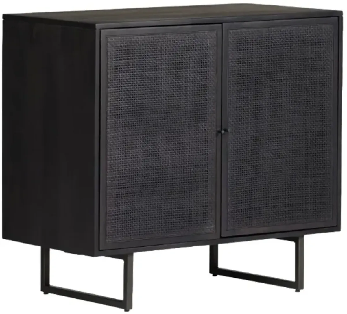 Four Hands Carmel Black Wash Small Cabinet