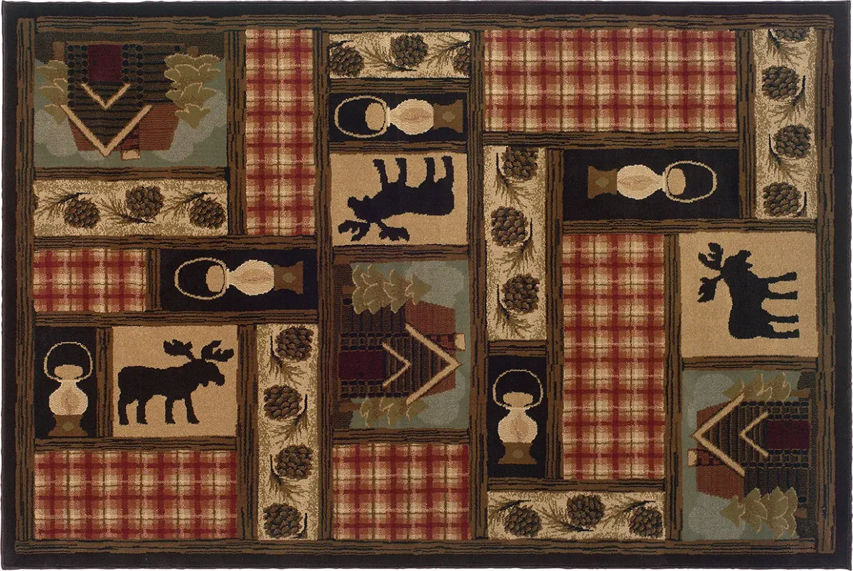 Oriental Weavers Hudson Multi-Color 8'x11'Rug