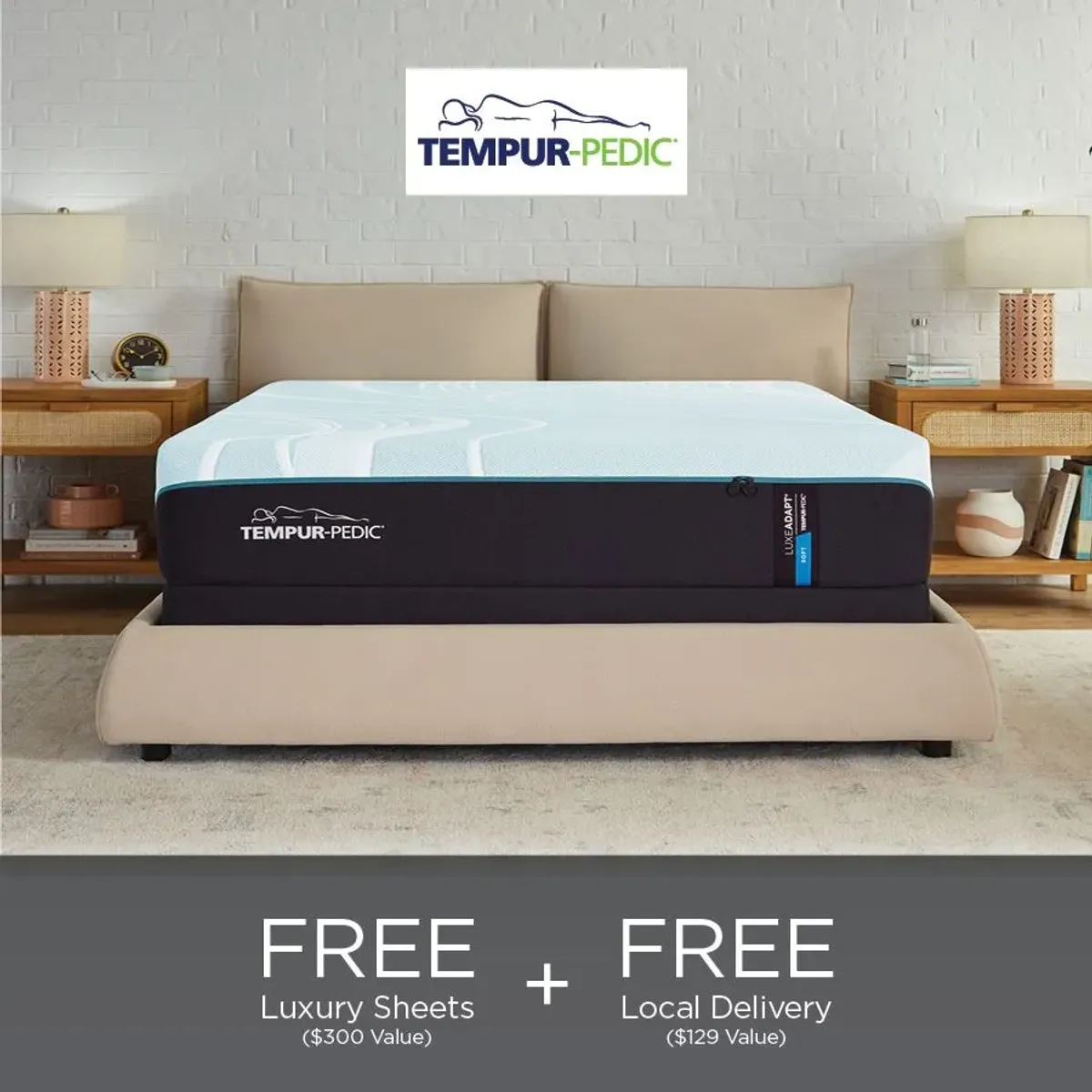 Tempur-Pedic® TEMPUR-LuxeAdapt® 13" TEMPUR-Material Soft Tight Top Queen Mattress