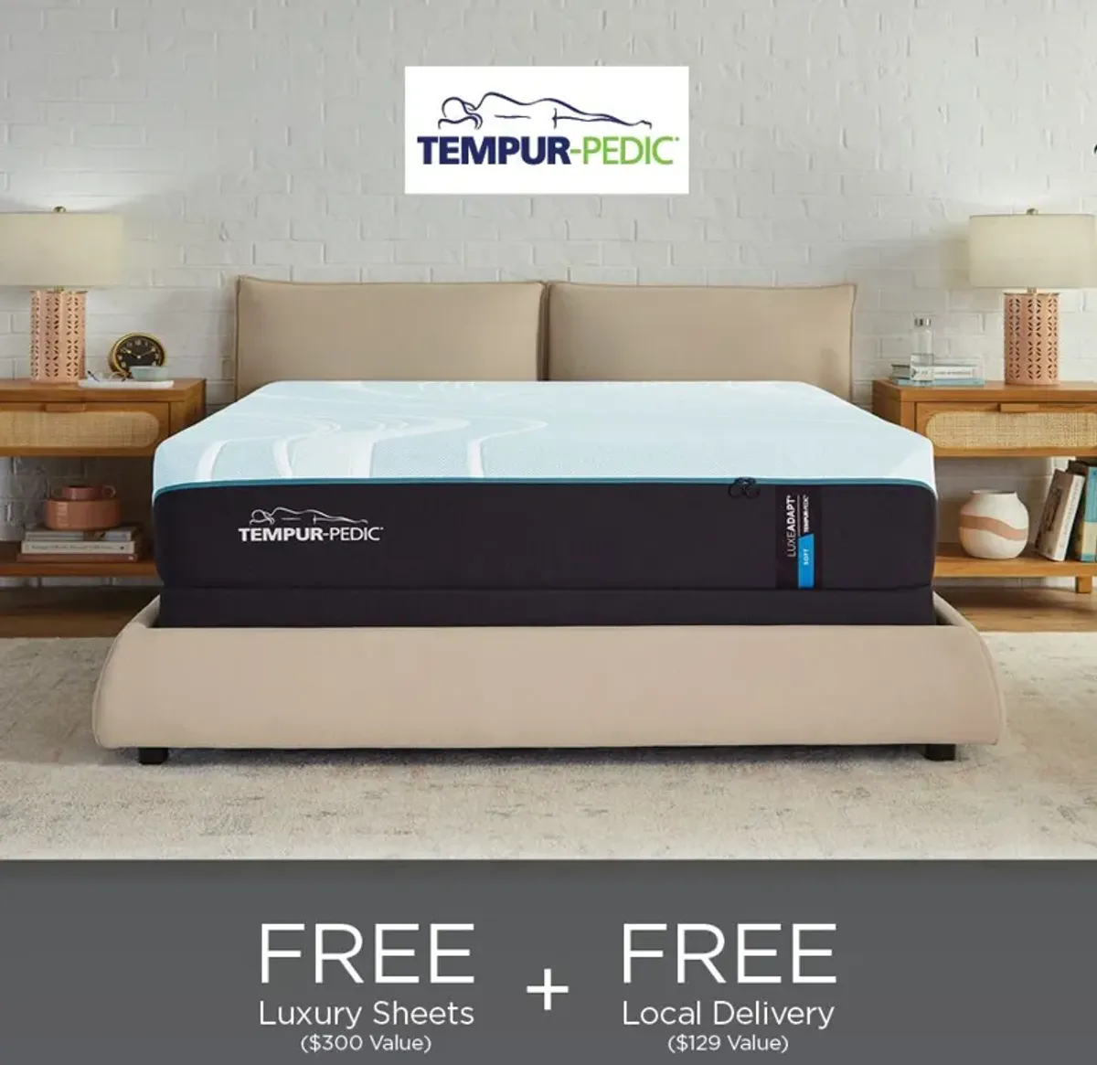 Tempur-Pedic® TEMPUR-LuxeAdapt® 13" TEMPUR-Material Soft Tight Top Queen Mattress