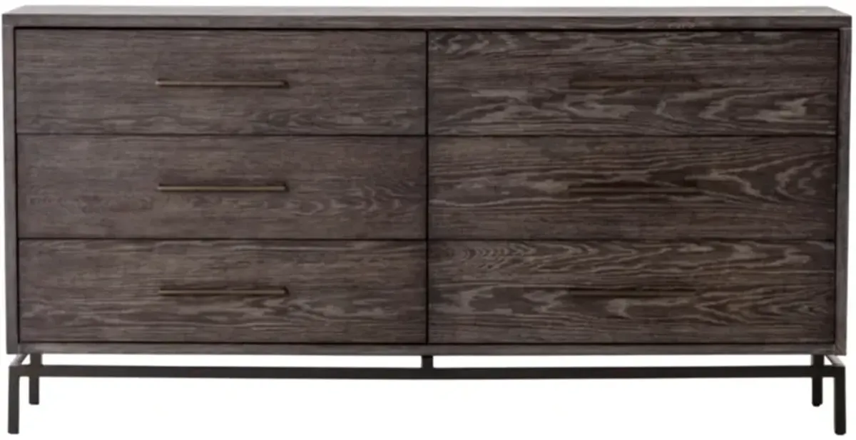 Four Hands Greta Autumn Gray 6-Drawer Dresser