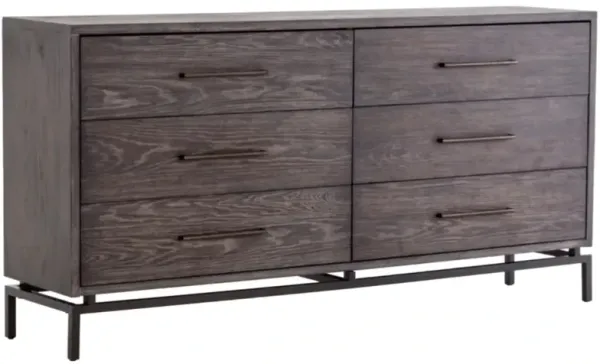 Four Hands Greta Autumn Gray 6-Drawer Dresser