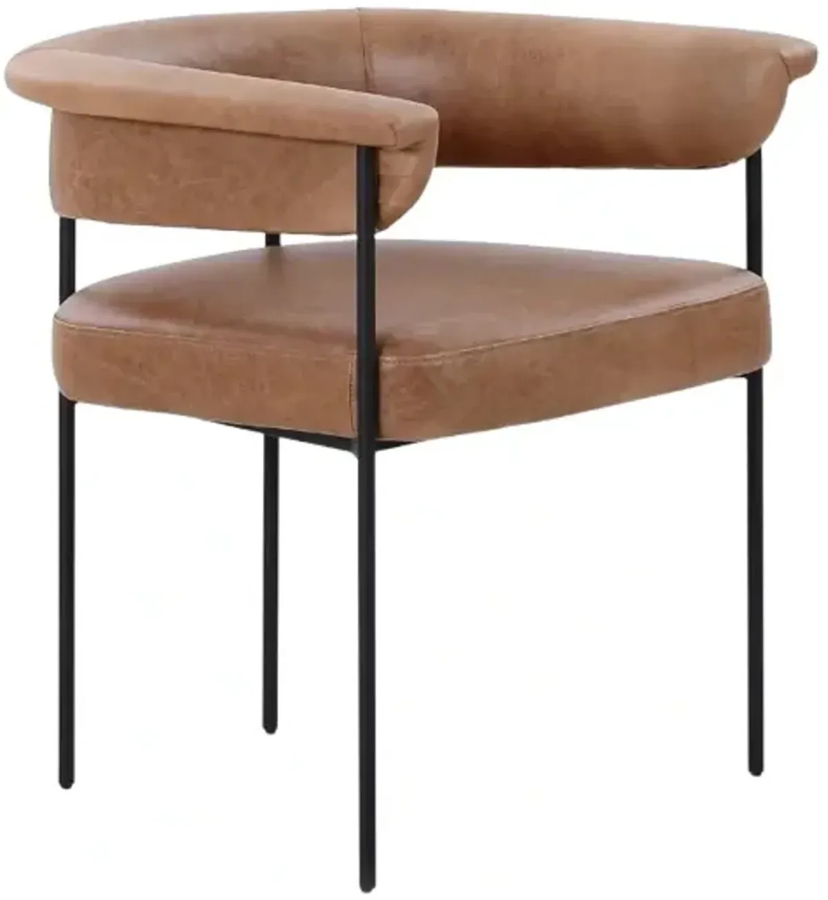 Four Hands Carrie Chaps Saddle Dining Chair