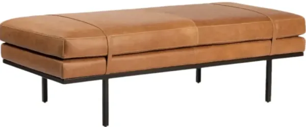 Four Hands Harris Palermo Cognac Accent Bench