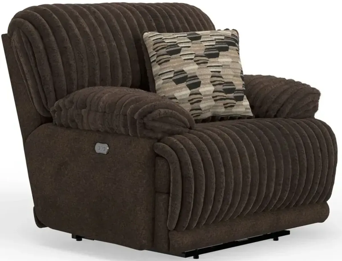 iAmerica Tyson Chocolate Power Recliner