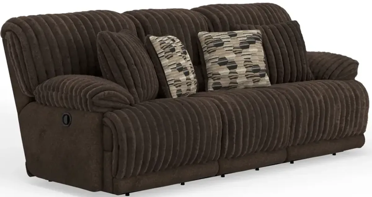 iAmerica Tyson Chocolate Reclining Sofa