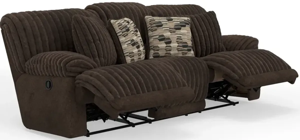 iAmerica Tyson Chocolate Reclining Sofa