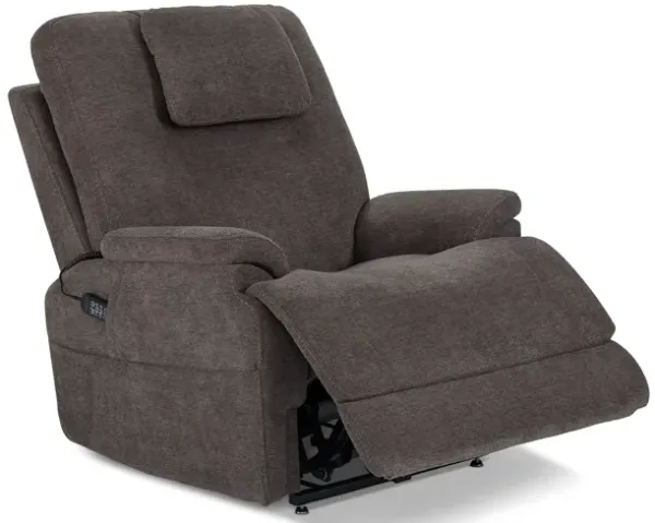 Flexsteel® Zecliner Petite Umber Power Sleep Recliner with Power Headrest and Lumbar