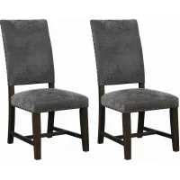 Coaster® Twain 2-Piece Warm Grey Side Chairs