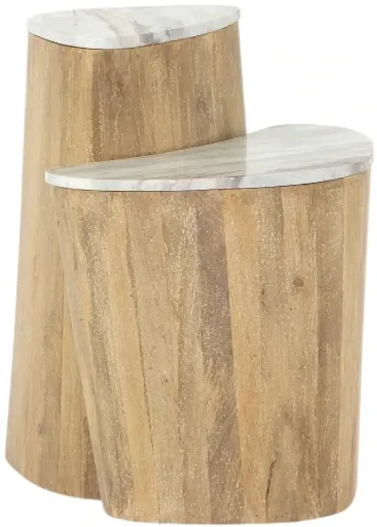Four Hands Myla 2-Piece Taupe Nesting End Table Set