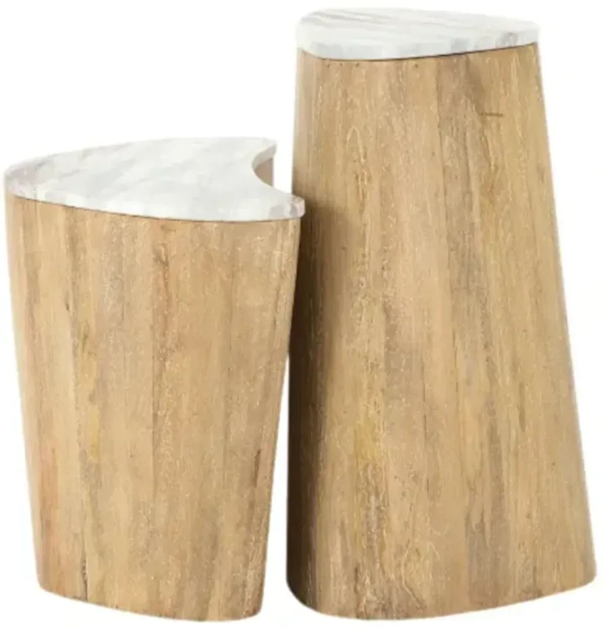 Four Hands Myla 2-Piece Taupe Nesting End Table Set