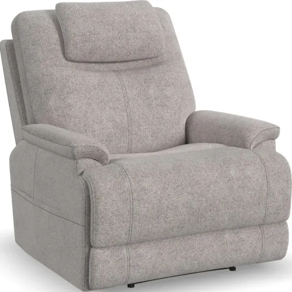 Flexsteel® Zecliner M1 Dove Power Sleep Recliner with Power Headrest and Lumbar