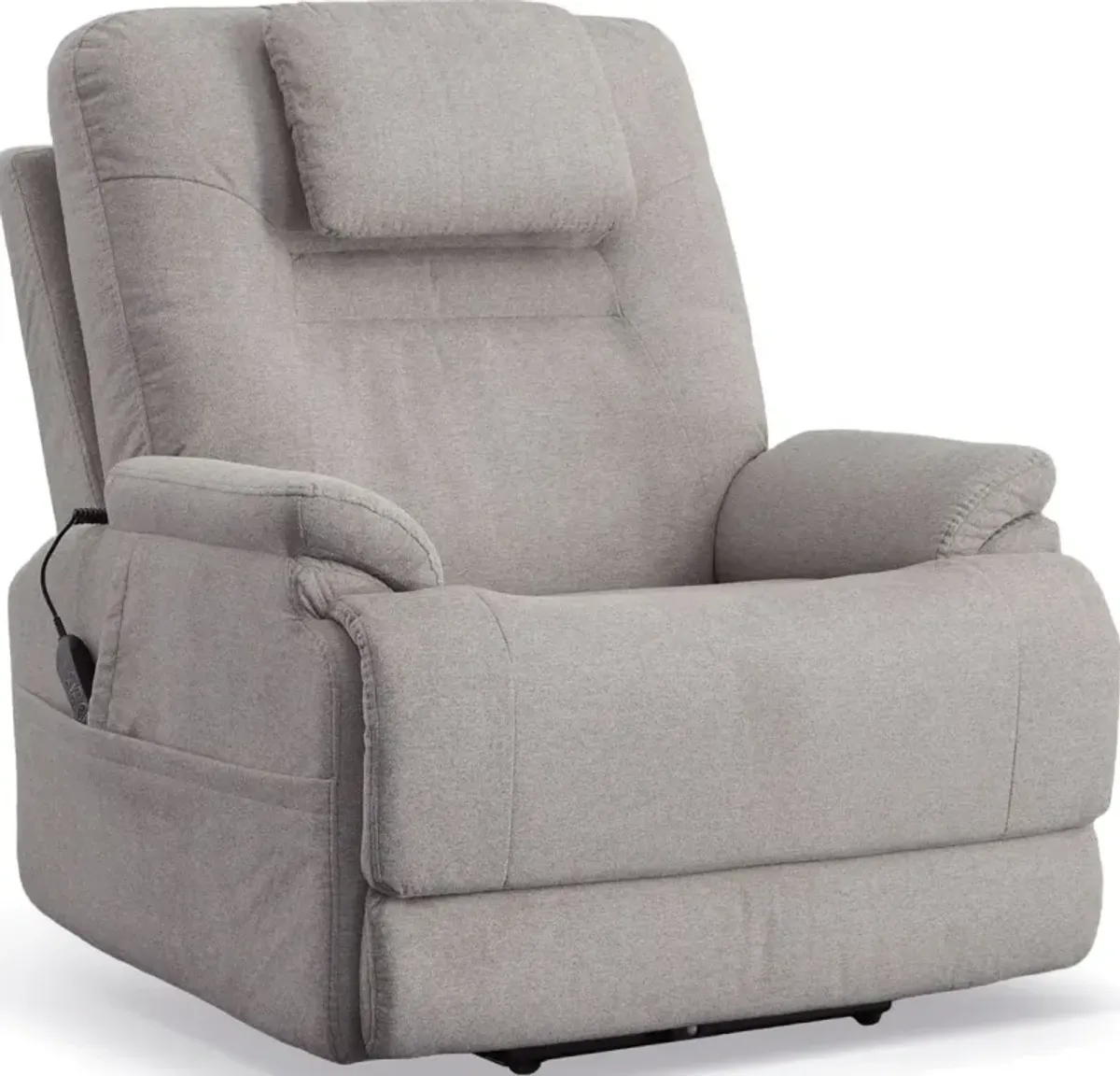 Flexsteel® Zecliner M2 Dove Power Sleep Recliner with Power Headrest and Lumbar