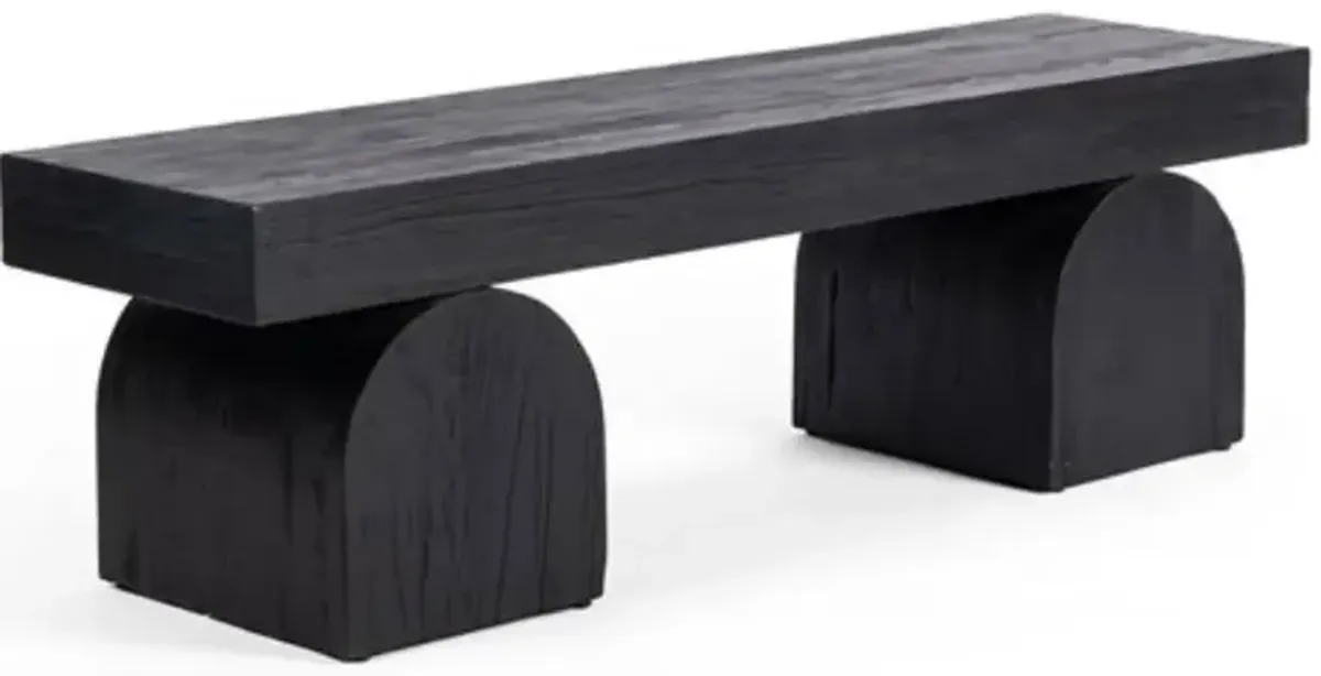 Four Hands Keane Black Bench