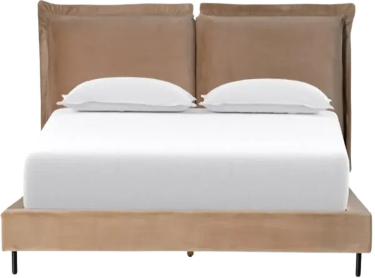Four Hands Inwood Surrey Taupe King Panel Bed