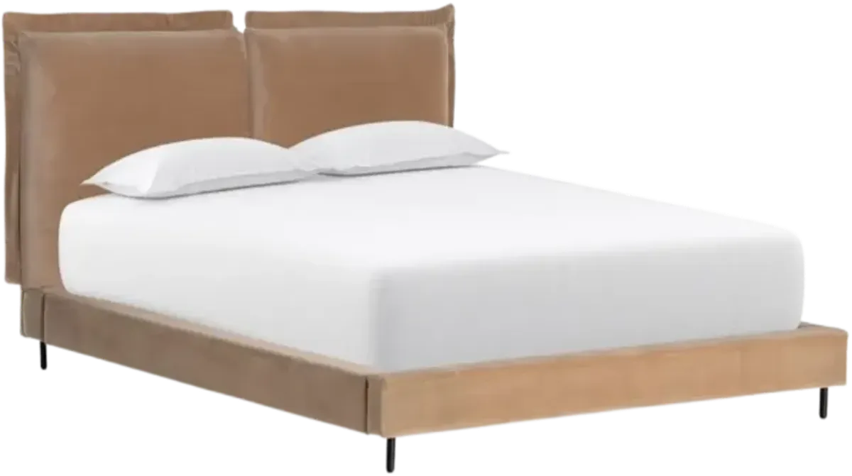 Four Hands Inwood Surrey Taupe King Panel Bed