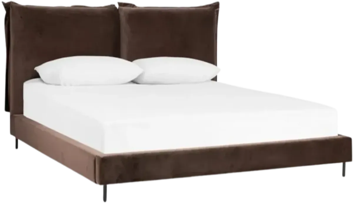 Four Hands Inwood Surrey Cocoa Queen Panel Bed