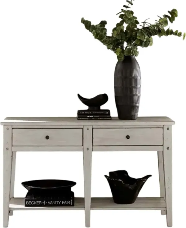 Liberty Furniture Lake House White Sofa Table